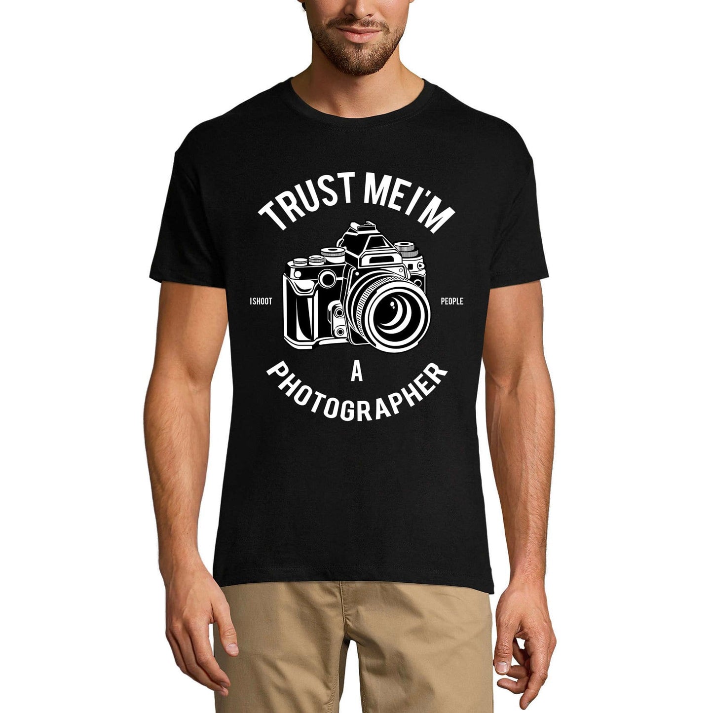 ULTRABASIC Men's T-Shirt Trust Me I'm a Photographer - I Shoot People - Funny Joke Tee Shirt