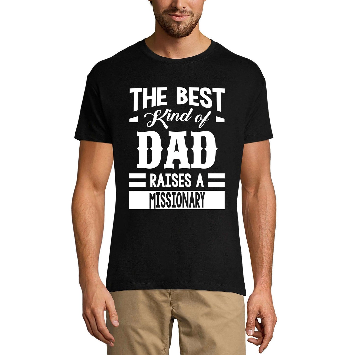 ULTRABASIC Men's Graphic T-Shirt Dad Raises a Missionary