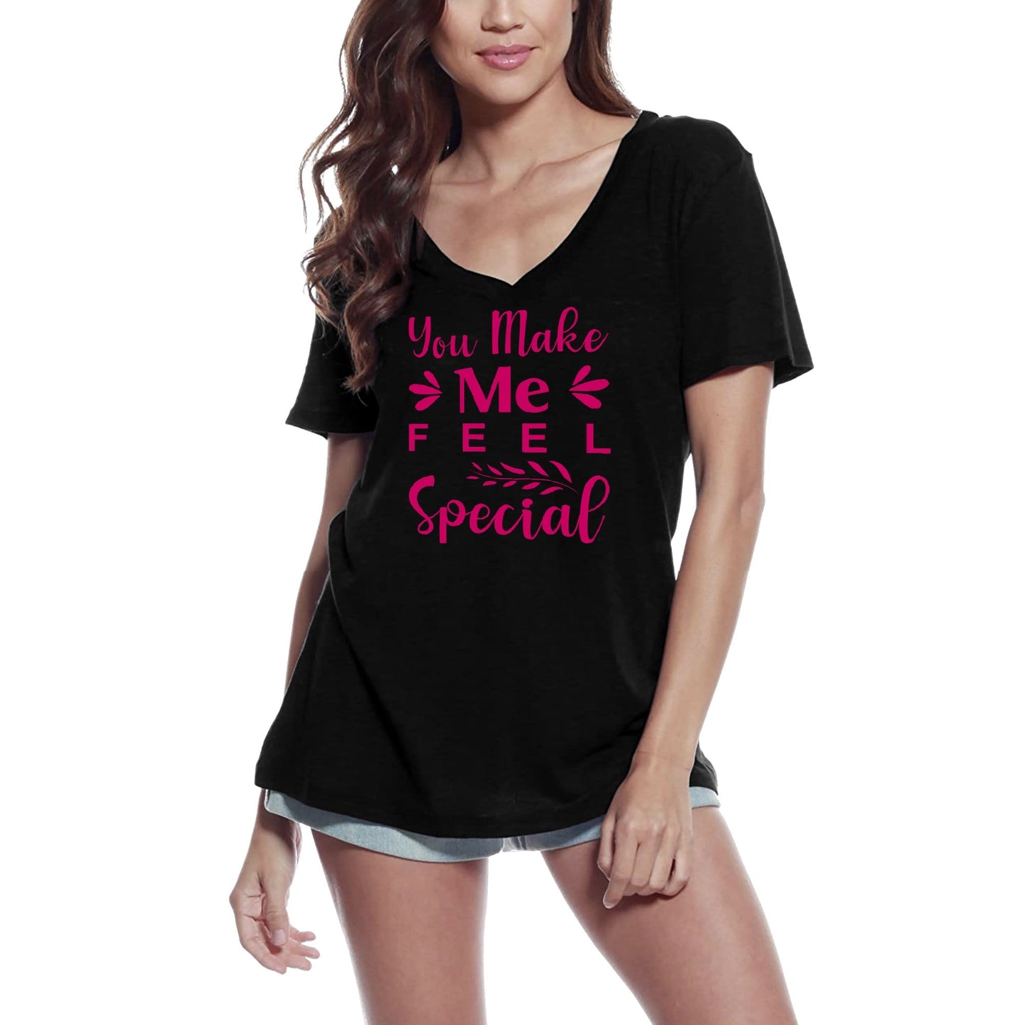 ULTRABASIC Women's T-Shirt You Make Me Feel Special - Short Sleeve Tee Shirt Gift Tops