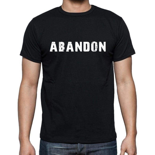 Abandon French Dictionary Mens Short Sleeve Round Neck T-Shirt 00009 - Casual