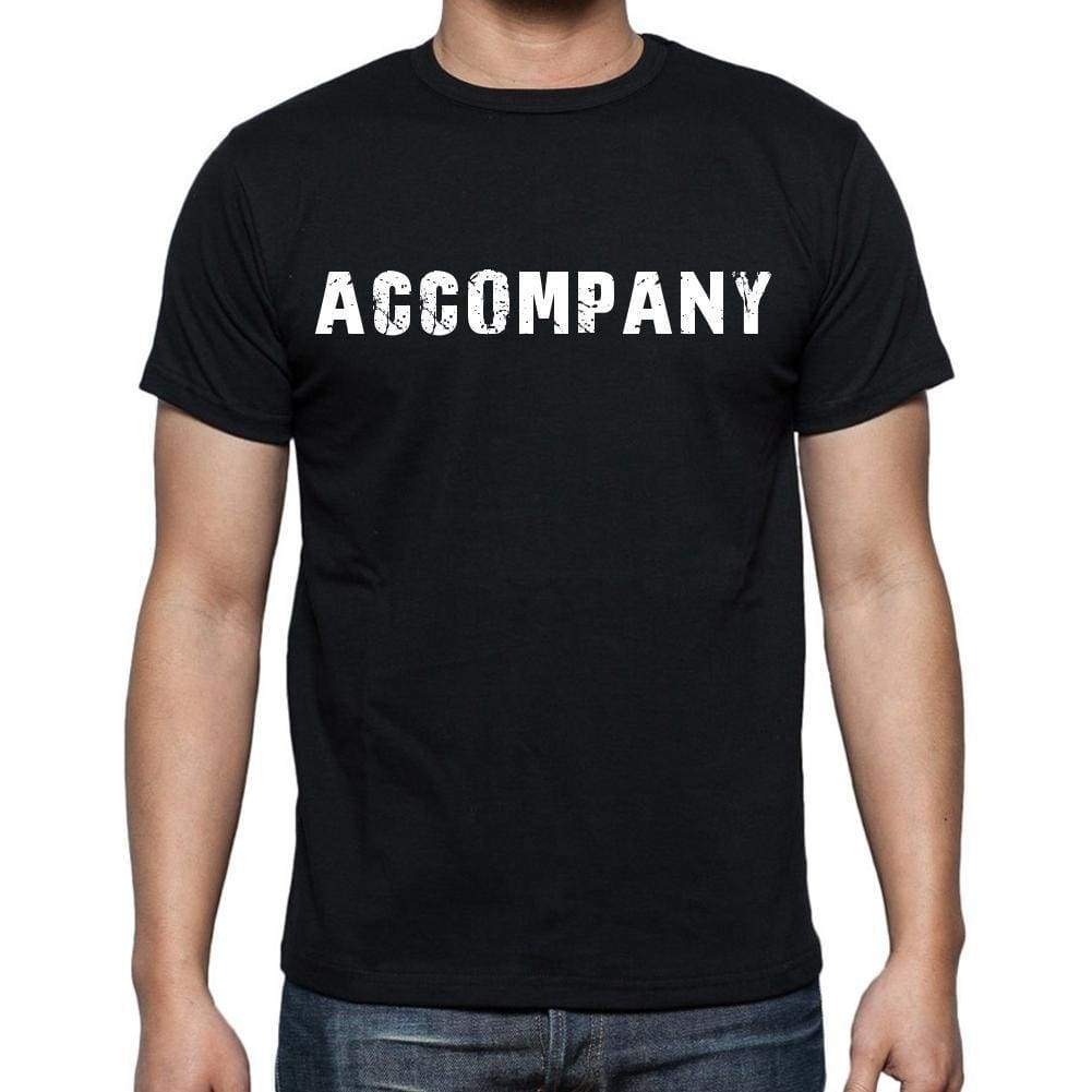 Accompany White Letters Mens Short Sleeve Round Neck T-Shirt 00007