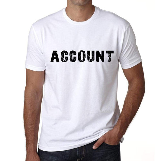 Account Mens T Shirt White Birthday Gift 00552 - White / Xs - Casual