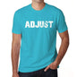 Adjust Mens Short Sleeve Round Neck T-Shirt - Blue / S - Casual