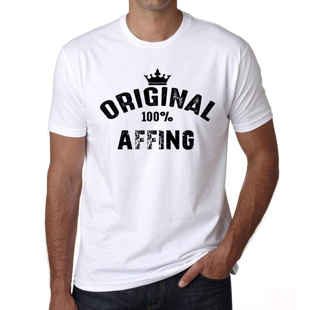 Affing Mens Short Sleeve Round Neck T-Shirt - Casual