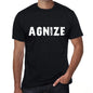 Agnize Mens Vintage T Shirt Black Birthday Gift 00554 - Black / Xs - Casual