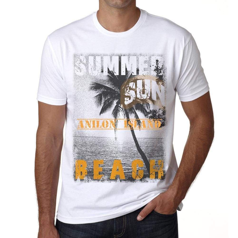 Anilon Island Mens Short Sleeve Round Neck T-Shirt - Casual