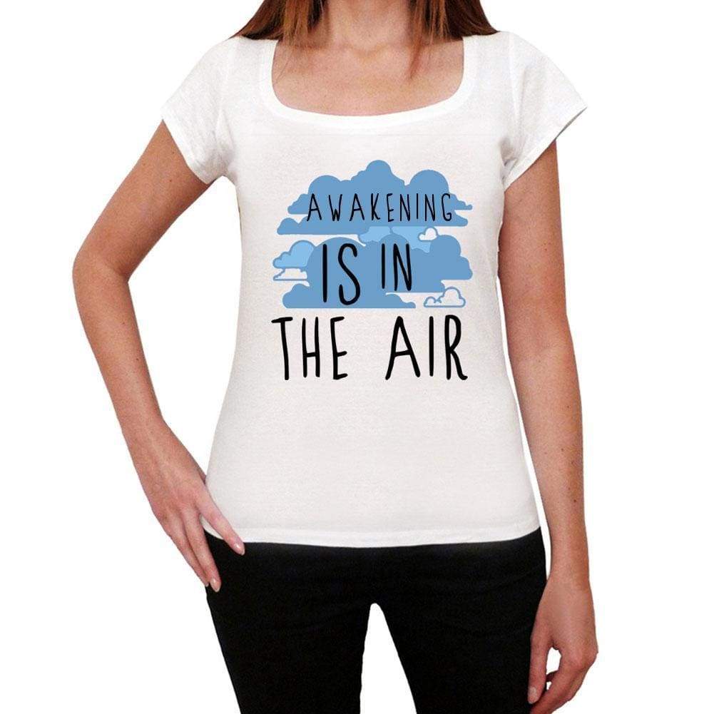 Awakening In The Air White Womens Short Sleeve Round Neck T-Shirt Gift T-Shirt 00302 - White / Xs - Casual