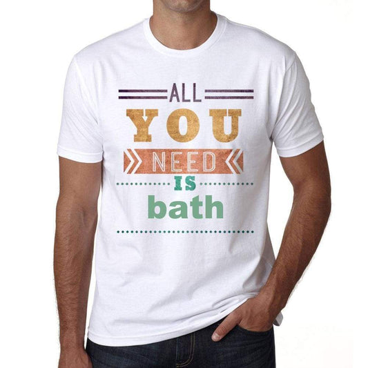 Bath Mens Short Sleeve Round Neck T-Shirt 00025 - Casual