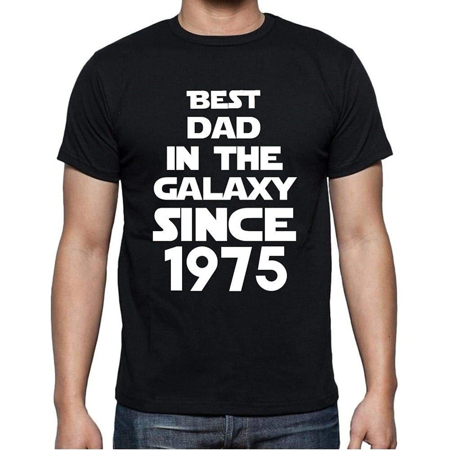 Best Dad 1975 Best Dad Mens T Shirt Black Birthday Gift 00112 - Black / Xs - Casual