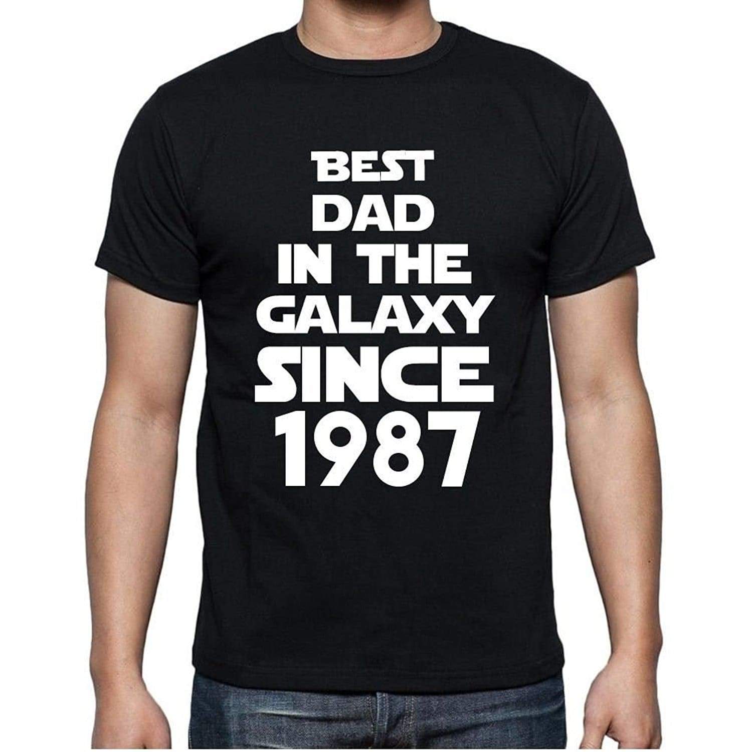 Best Dad 1987 Best Dad Mens T Shirt Black Birthday Gift 00112 - Black / Xs - Casual