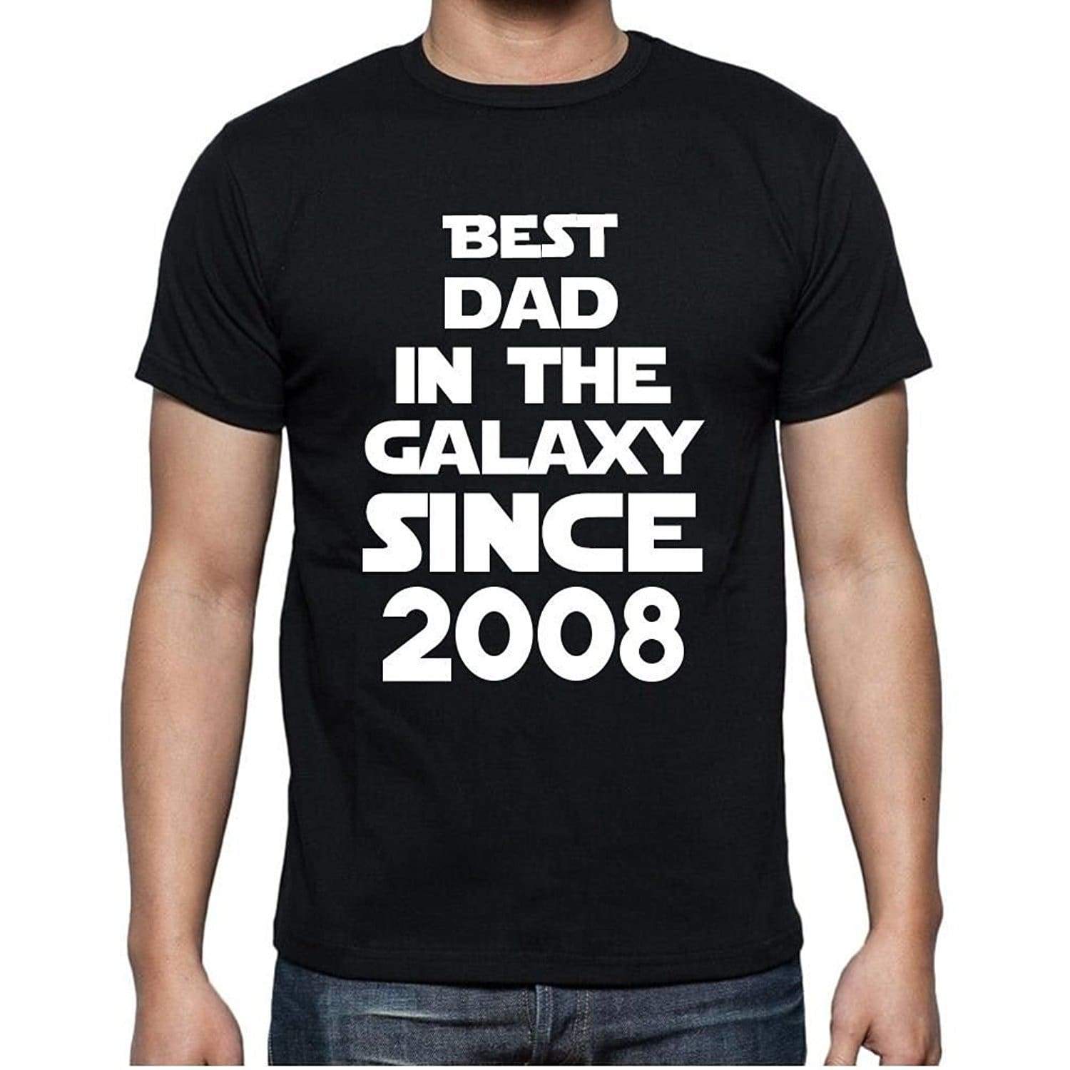 Best Dad 2008 Best Dad Mens T Shirt Black Birthday Gift 00112 - Black / Xs - Casual