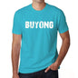 Buyong Mens Short Sleeve Round Neck T-Shirt - Blue / S - Casual
