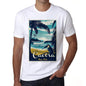Caeira Pura Vida Beach Name White Mens Short Sleeve Round Neck T-Shirt 00292 - White / S - Casual