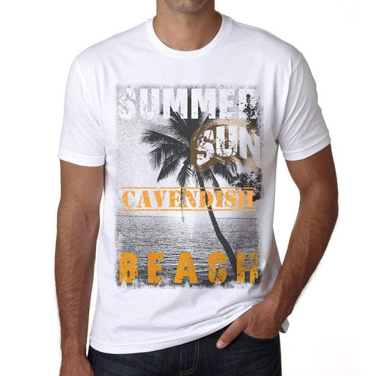 Cavendish Mens Short Sleeve Round Neck T-Shirt - Casual