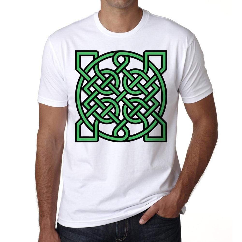 Celtic Knot In Square Green T-Shirt For Men T Shirt Gift - T-Shirt