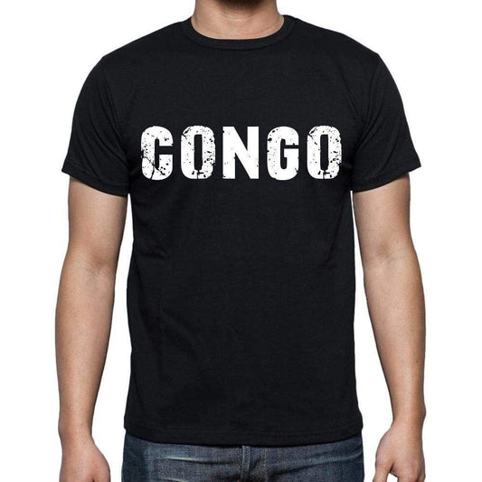 Congo T-Shirt For Men Short Sleeve Round Neck Black T Shirt For Men - T-Shirt