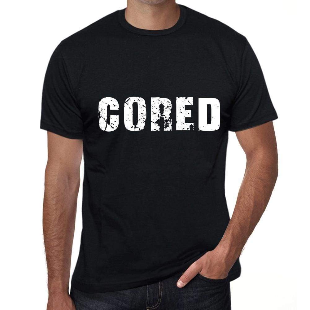 Cored Mens Retro T Shirt Black Birthday Gift 00553 - Black / Xs - Casual