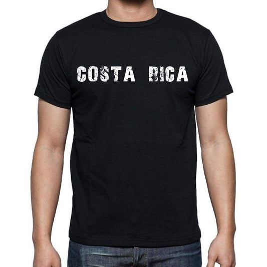 Costa Rica T-Shirt For Men Short Sleeve Round Neck Black T Shirt For Men - T-Shirt