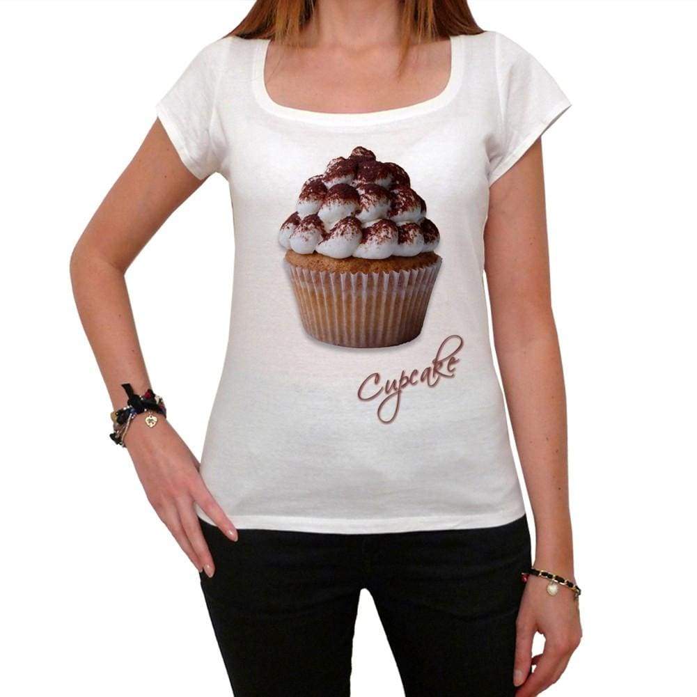 Cupcake Tiramisu Chocolate Womens Short Sleeve Scoop Neck Tee 00152