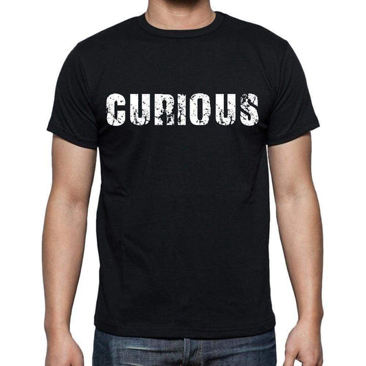 Curious Mens Short Sleeve Round Neck T-Shirt Black T-Shirt En