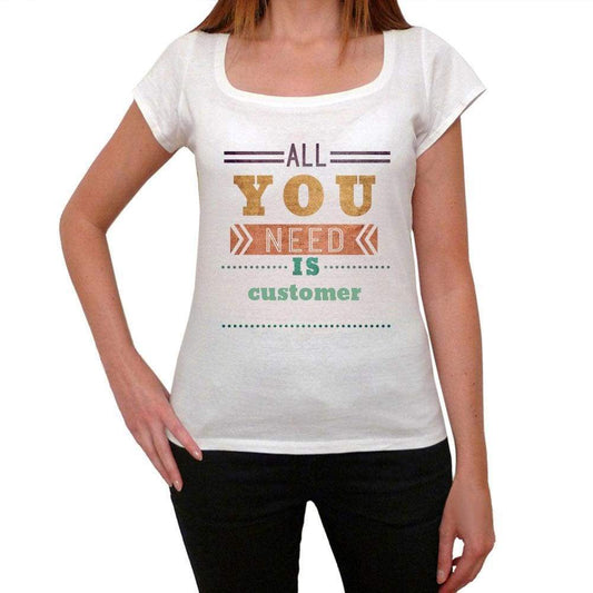 Customer Womens Short Sleeve Round Neck T-Shirt 00024 - Casual