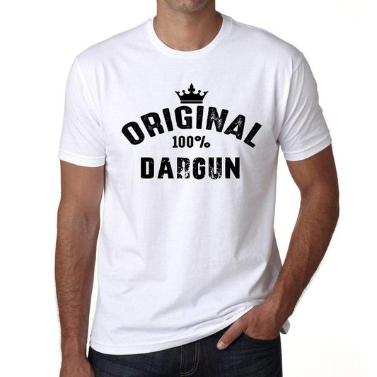 Dargun 100% German City White Mens Short Sleeve Round Neck T-Shirt 00001 - Casual