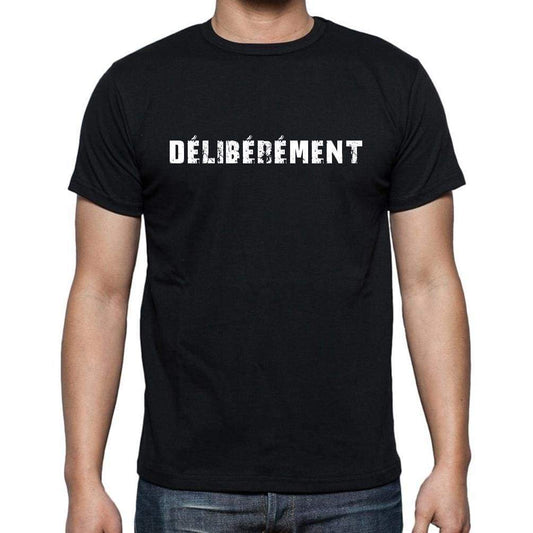 Délibérément French Dictionary Mens Short Sleeve Round Neck T-Shirt 00009 - Casual