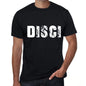 Disci Mens Retro T Shirt Black Birthday Gift 00553 - Black / Xs - Casual