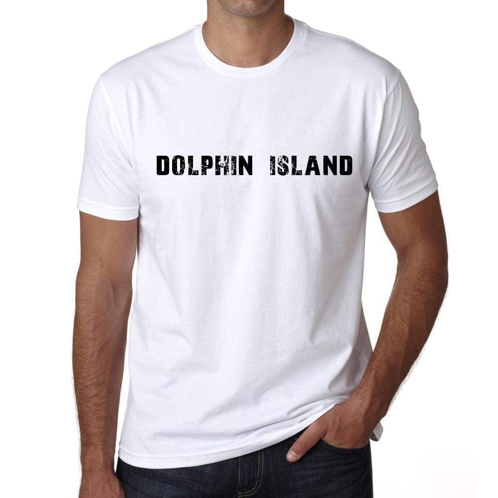 Dolphin Island Mens T Shirt White Birthday Gift 00552 - White / Xs - Casual