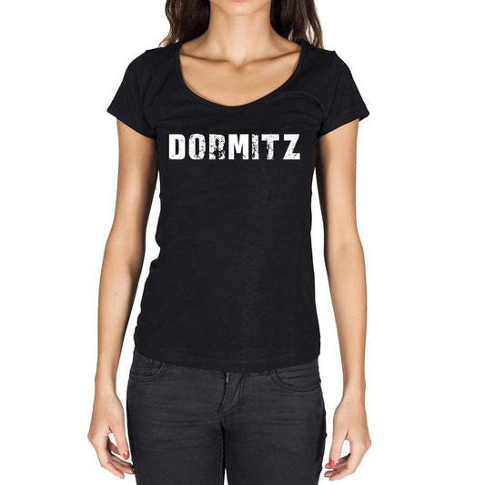 Dormitz German Cities Black Womens Short Sleeve Round Neck T-Shirt 00002 - Casual
