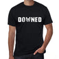 Downed Mens Vintage T Shirt Black Birthday Gift 00554 - Black / Xs - Casual