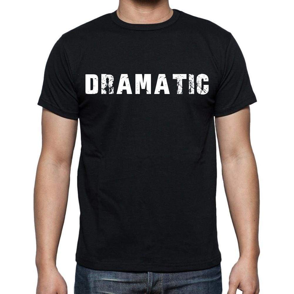 Dramatic Mens Short Sleeve Round Neck T-Shirt Black T-Shirt En