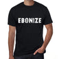 ebonize Mens Vintage T shirt Black Birthday Gift 00555 - Ultrabasic