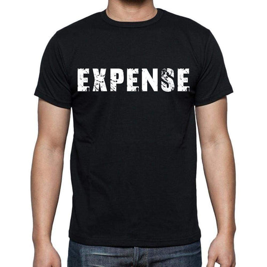 Expense Mens Short Sleeve Round Neck T-Shirt Black T-Shirt En