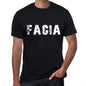 Facia Mens Retro T Shirt Black Birthday Gift 00553 - Black / Xs - Casual