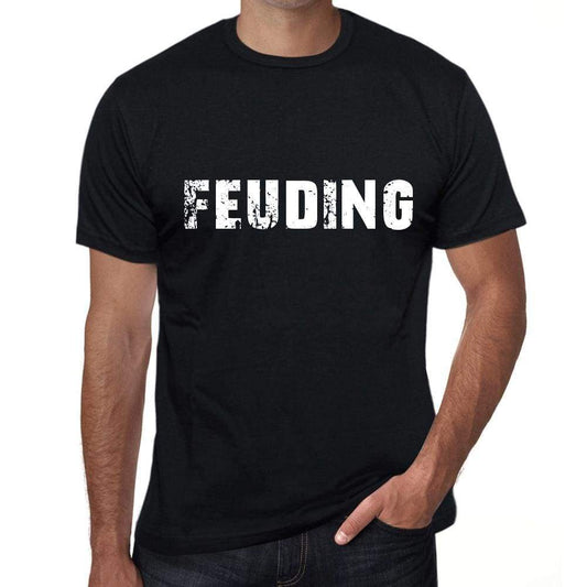 feuding Mens Vintage T shirt Black Birthday Gift 00555 - Ultrabasic