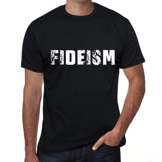 fideism Mens Vintage T shirt Black Birthday Gift 00555 - Ultrabasic