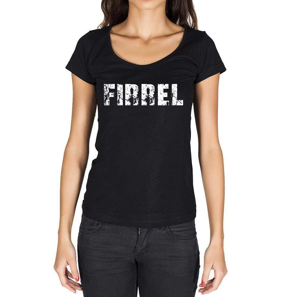 Firrel German Cities Black Womens Short Sleeve Round Neck T-Shirt 00002 - Casual