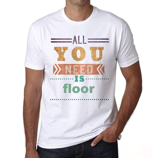 Floor Mens Short Sleeve Round Neck T-Shirt 00025 - Casual