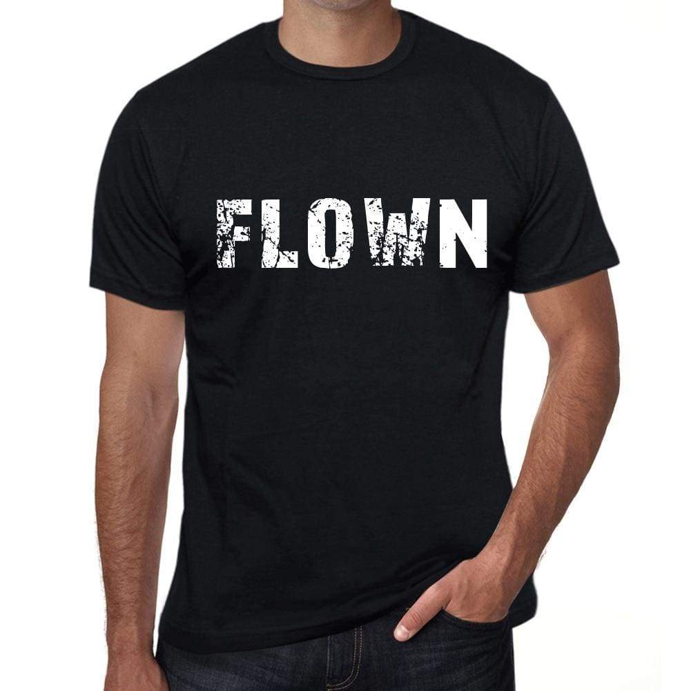 Flown Mens Retro T Shirt Black Birthday Gift 00553 - Black / Xs - Casual