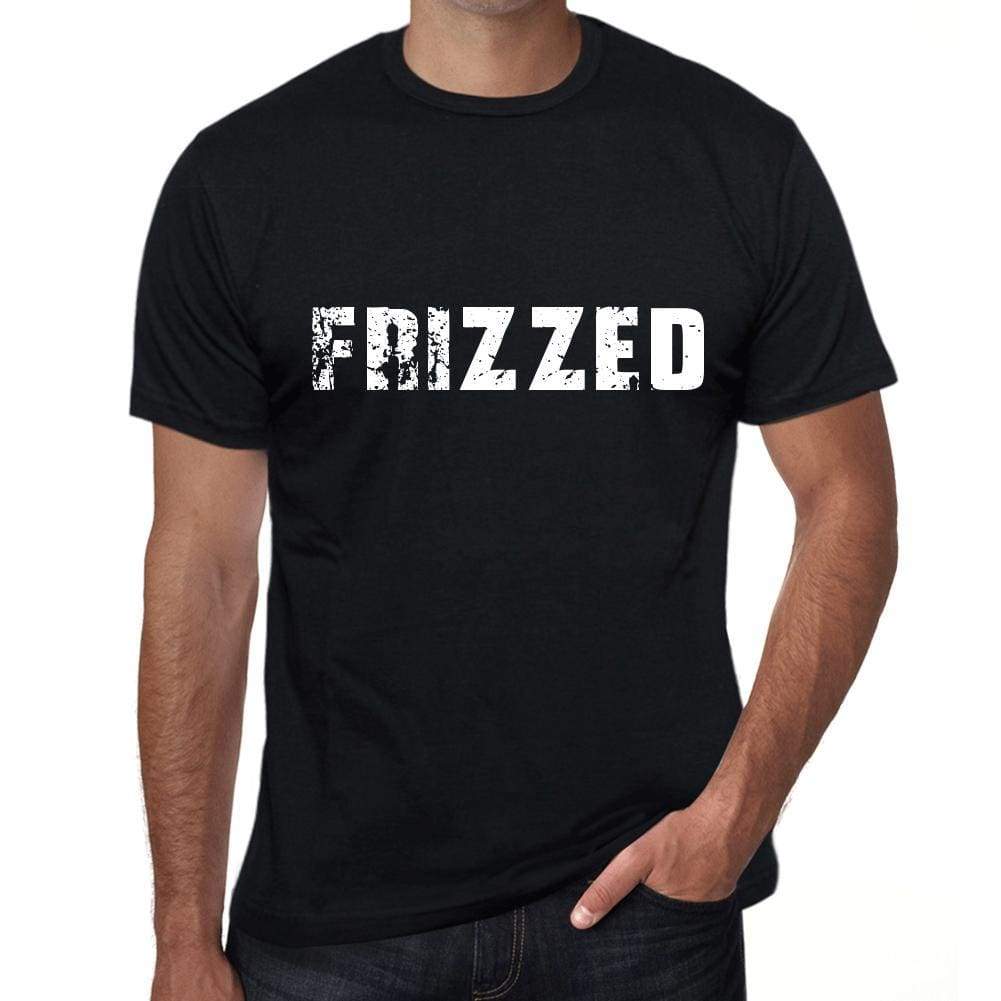 frizzed Mens Vintage T shirt Black Birthday Gift 00555 - Ultrabasic