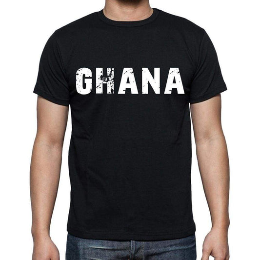 Ghana T-Shirt For Men Short Sleeve Round Neck Black T Shirt For Men - T-Shirt
