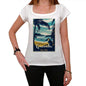 Gravata Pura Vida Beach Name White Womens Short Sleeve Round Neck T-Shirt 00297 - White / Xs - Casual