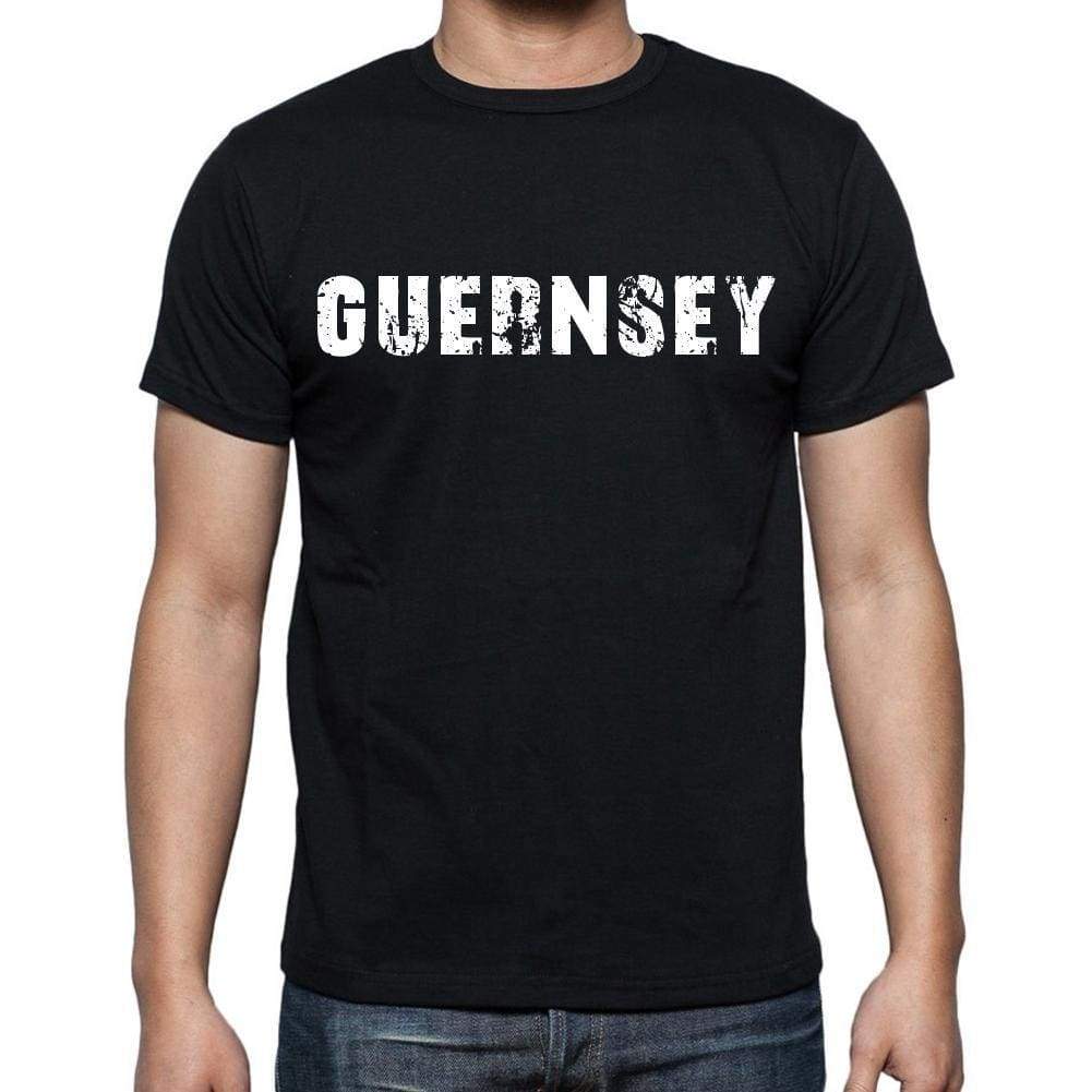 Guernsey T-Shirt For Men Short Sleeve Round Neck Black T Shirt For Men - T-Shirt
