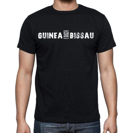 Guinea-Bissau T-Shirt For Men Short Sleeve Round Neck Black T Shirt For Men - T-Shirt