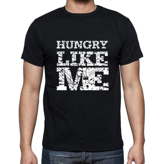 Hungry Like Me Black Mens Short Sleeve Round Neck T-Shirt 00055 - Black / S - Casual