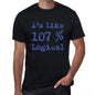 Im Like 100% Logical Black Mens Short Sleeve Round Neck T-Shirt Gift T-Shirt 00325 - Black / S - Casual