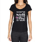 Imagination World Goes Round Womens Short Sleeve Round Neck T-Shirt 00081 - Black / Xs - Casual