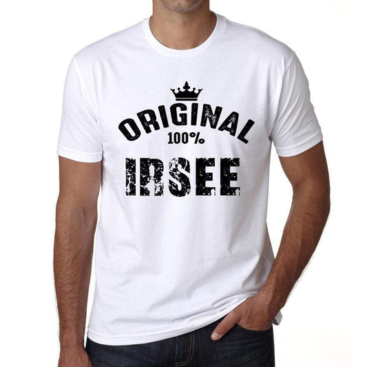 Irsee 100% German City White Mens Short Sleeve Round Neck T-Shirt 00001 - Casual
