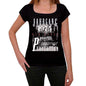Jahrgang Birthday 1975 Black Womens Short Sleeve Round Neck T-Shirt Gift T-Shirt 00353 - Black / Xs - Casual